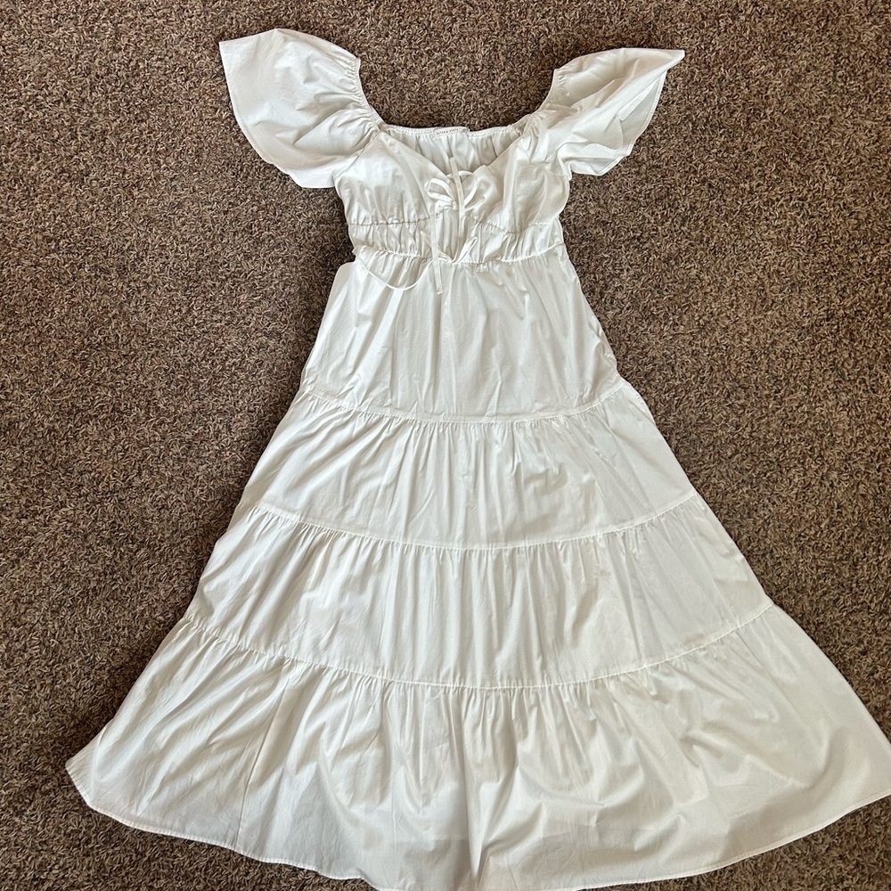 Altar'd State White Maxi Dress